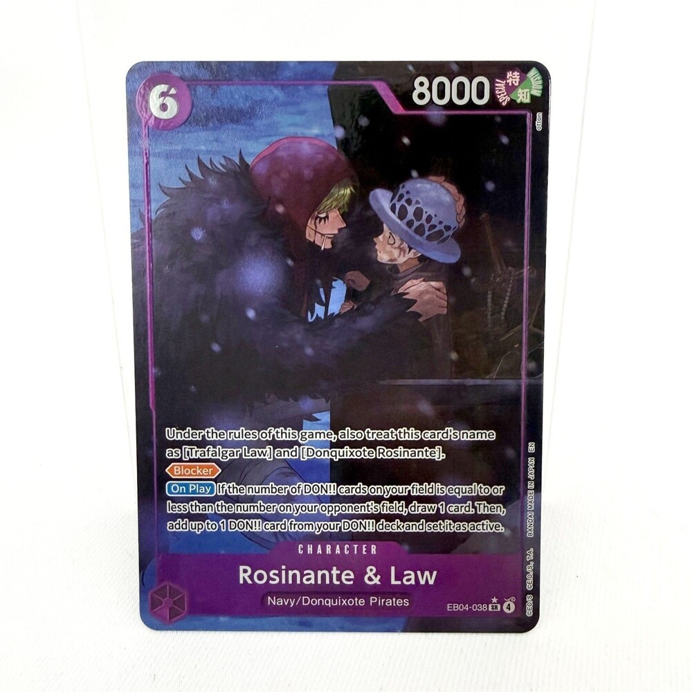 Rosinante & Law EB04-038 SR Alt Egghead Crisis OP14 One Piece Foil Purple Card
